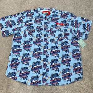 Busch Beer Shirt Men's 3XL Vented Fishing Relaxed Fit Short Sleeve Outdoor Bass